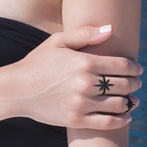 Meteorites Silver Statement Ring