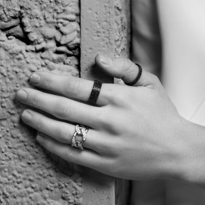 Black Silver Ring