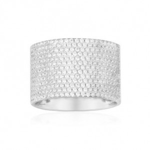 13-line Classic Silver Ring