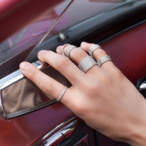13-line Classic Silver Ring