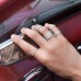 13-line Classic Silver Ring