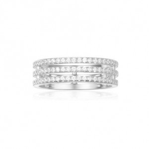3-line Silver  Ring