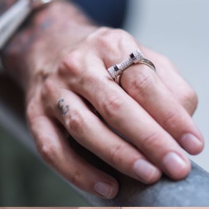 Silver  U-shaped Screw Cuff Ring