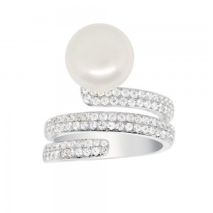 Silver Ring With Pearl