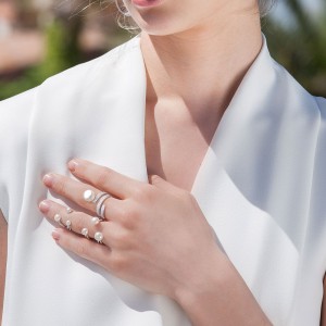 Silver Ring With Pearl