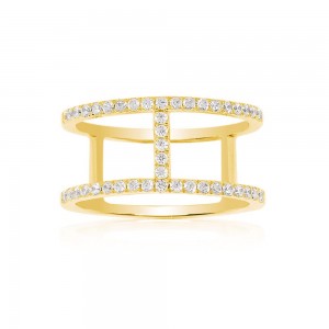 Yellow Silver Ring