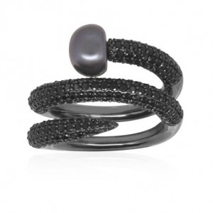 Black Silver Ring