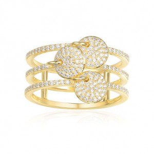 Yellow Silver Ring