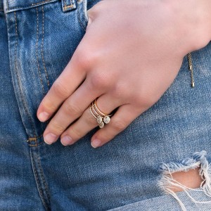 Yellow Silver Ring