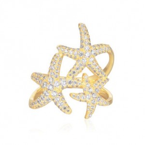Yellow Silver Ring