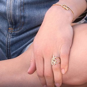 Yellow Silver Ring