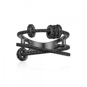 Black Silver Ring