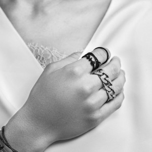 Black Silver Ring