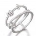 Silver Trio Ring