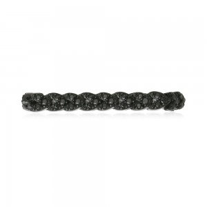 Black Silver Chain Ring