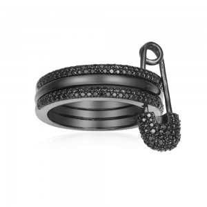 Black Silver Ring