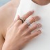 Silver Up And Down  Ring