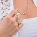 Yellow Silver Seastar Ring