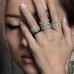 Spikes Double Line Ring