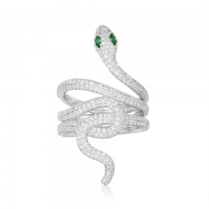 Serpentine Statement Ring