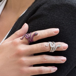 Serpentine Statement Ring