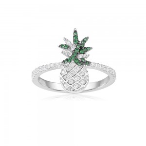 Pineapple Silver Ring