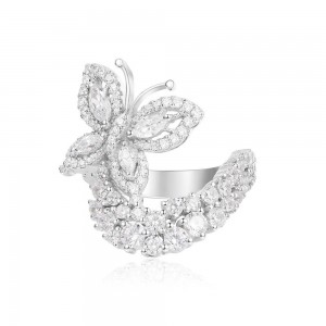 Silver Butterfly Ring