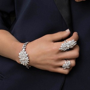 Silver 'divines' Ring With Pearl