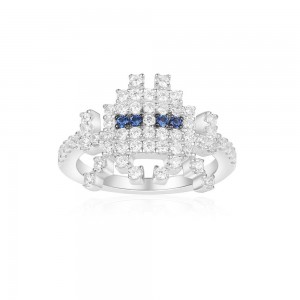Silver 'space Shooter' Ring