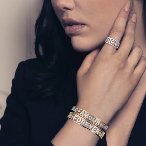 Silver Apm Monaco Signature Ring