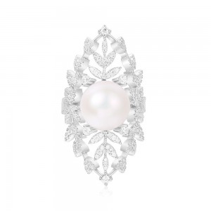 Silver 'eternelles'  Ring With Pearl