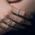 Yellow Silver 'baby Love' Ring