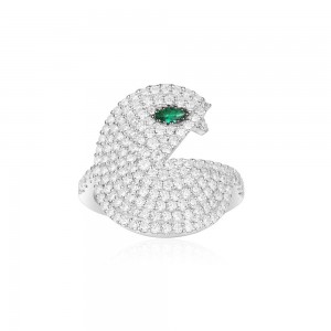 Silver 'pac' Ring
