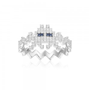Silver 'space Shooter' Ring