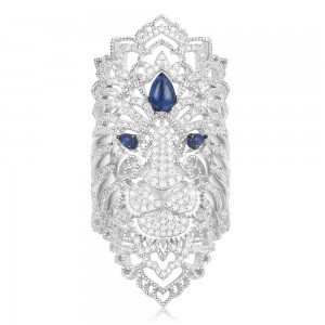 Silver 'fÉroce ' Statement Ring
