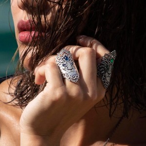 Silver 'fÉroce ' Statement Ring