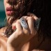 Silver 'fÉroce ' Statement Ring