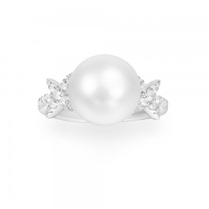 Silver Festival Ring With Pearl