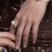 Yellow Silver Intemporel Pearl Ring