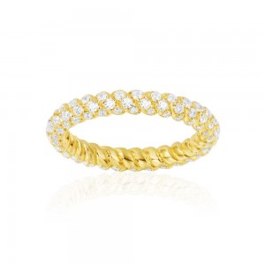 Yellow Silver Soleil Ring