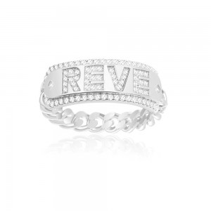 Silver Reve Chain Ring