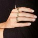 Yellow Silver Reve Chain Ring
