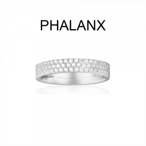 Silver KalÉidoscope Phalanx Ring