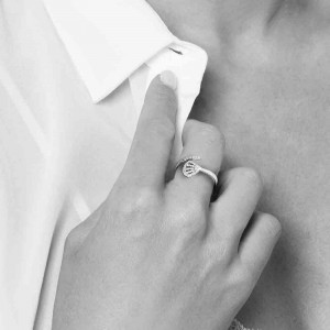 Silver Fan Open Ring
