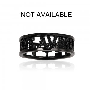 Black Silver Not Available Ring