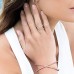 Pink Silver  X-shaped Ring