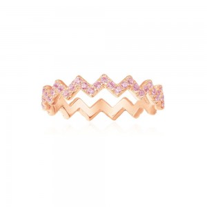 Old Rose Up And Down Ring