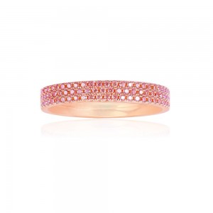 Pink Silver KalÉidoscope Classic Ring