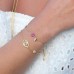 Yellow Silver Multiple Lucky Charms Bracelet