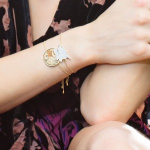 Yellow Silver Galaxy Bracelet
